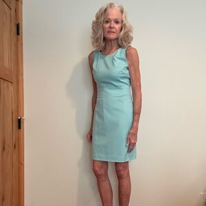 J. Crew Sleeveless Light Blue Mini Dress